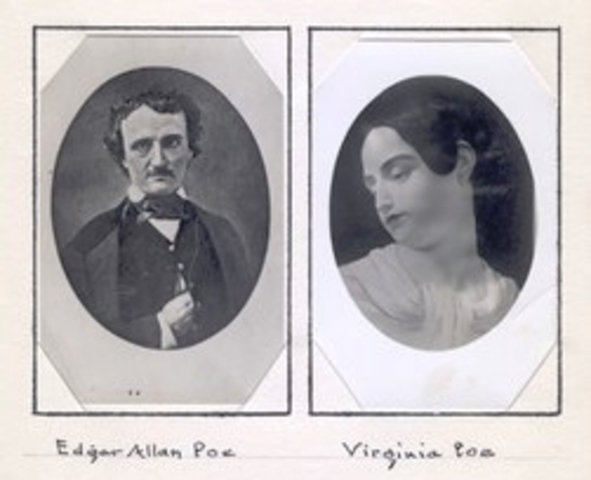 Poe Marries His 13 Year Old Cousin, Virginia Clemm.