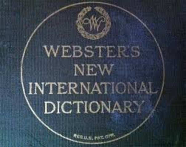 Noah Webster creates first important English dictionary