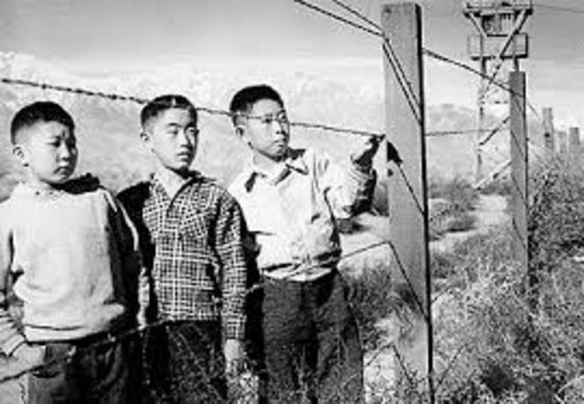 japanese internment camps begin
