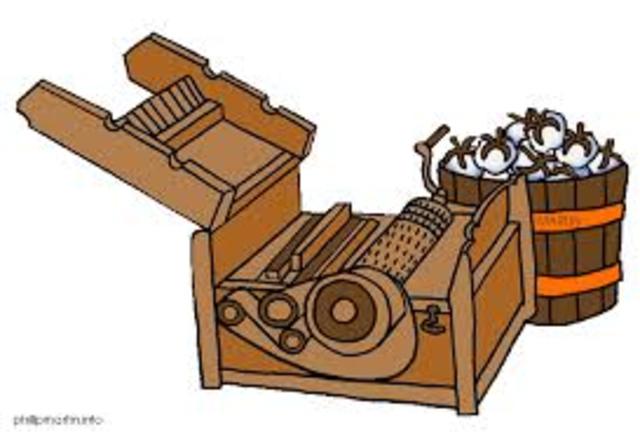 Eli Whitney invented cotton gin