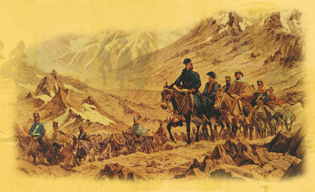 SAN MARTÍN CRUZA LOS ANDES