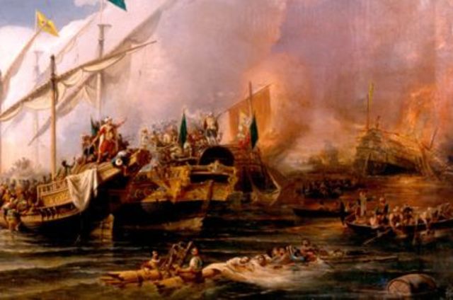 Spain: Spain defeated Ottoman Empire’s naval fleet