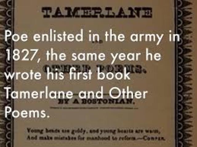 Poe First Book is Published.