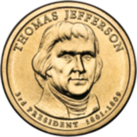 Thomas Jefferson Tercer Presidentede E.U.