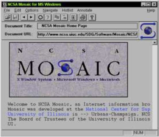 Mosaic se abre a la web