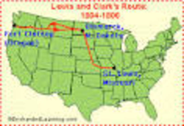 The Lewis and Clark Journey west