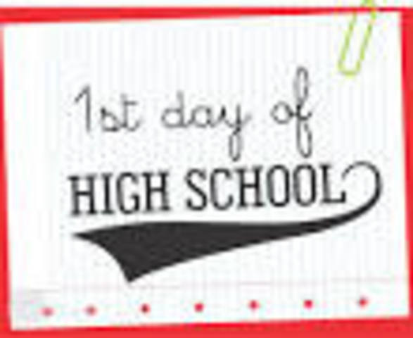 primer día de la escuela secundaria