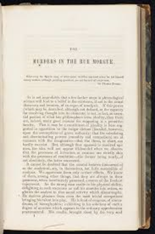 Poes first novel "The Narrative of Arthur Gordon Pym"