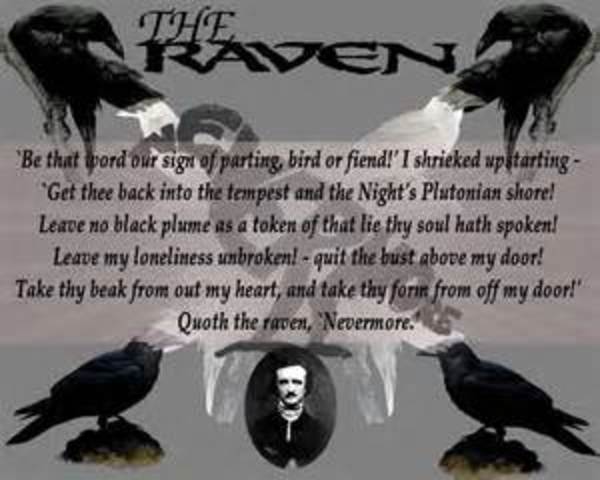 Poe publishes The raven