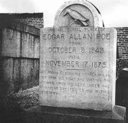 Edgar Allan Poe dies