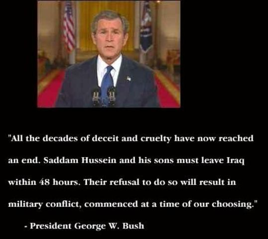 Bush's Ultimatum