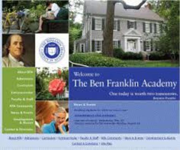 Banjamin Franklin's Academy Opened