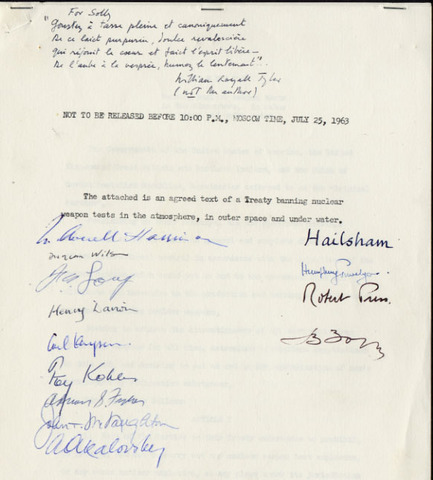 Nuclear Test Ban Treaty