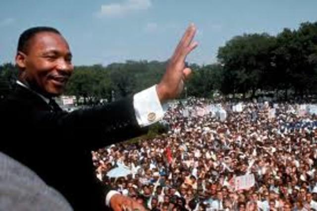 Martin Luther King Junior gave his famous speech