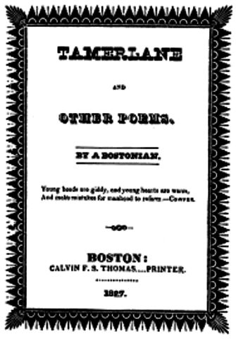 Poe enlists in the U.S. Army and shortly after his first book is published