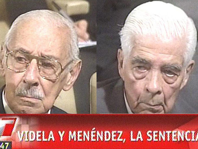 Pol. Menendez y Videla a cadena perpetua.