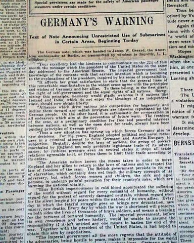 Unrestricted Submarine Warfare