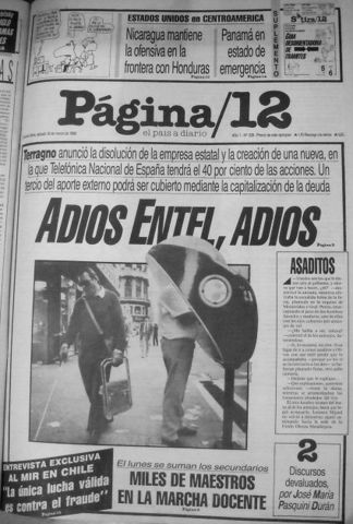 CULTURAL:Privatización de Entel