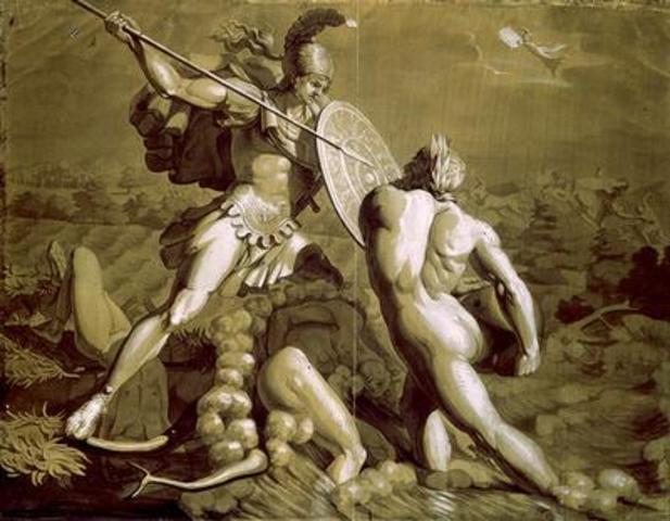 Oddysseus and his men raided and killed men on the land Ismarus