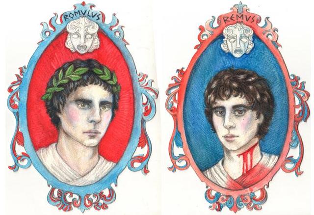 Brothers Romulus and Remus Found the City of Rome