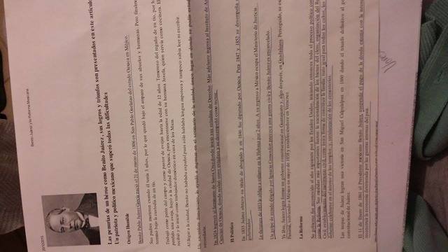 La reforma de Benito Juarez