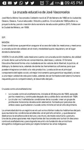 La cruzada educativa de Jose Vasconcelos