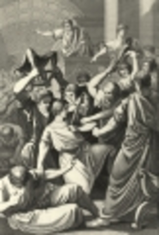 Tiberius Is Clubbed to Death