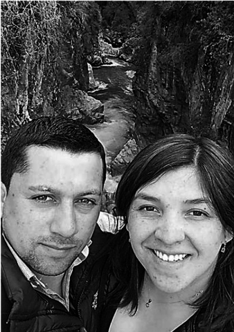 Carolina y su pareja