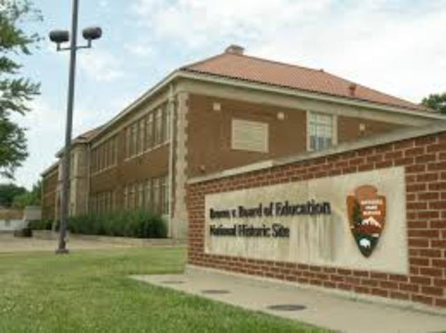 Brown vs. Board of Education National Historic Site is opened in Topeka KS