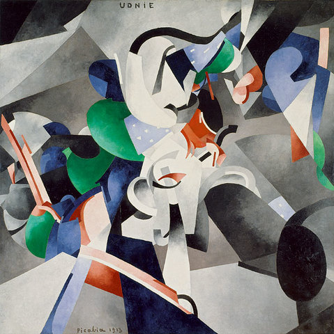 "Udnie, (Titres attribués:Jeune fille américaine; Danse)"