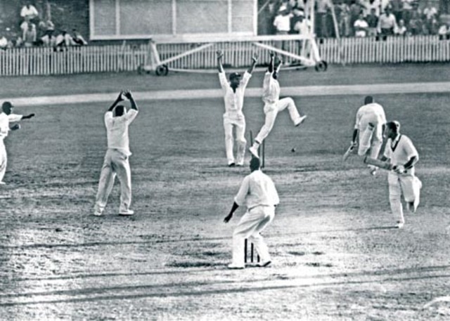 The first Test match played
