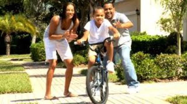 When I learned to ride my bike