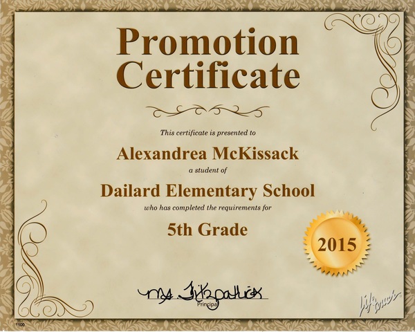 5th grade promotion
