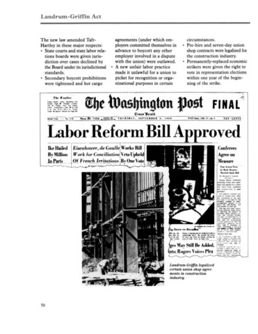 The Landrum Griffen Act