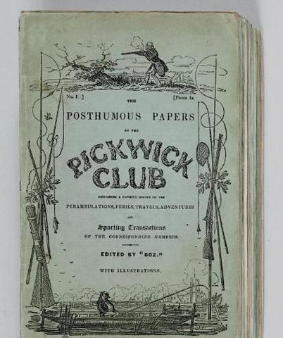Publicació de " The posthumous papers of the Pickwick Club"
