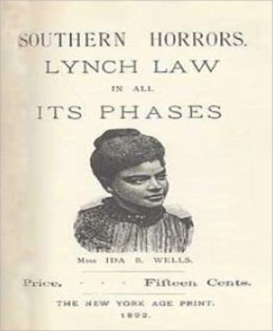 Ida Wells publishes Pamplet