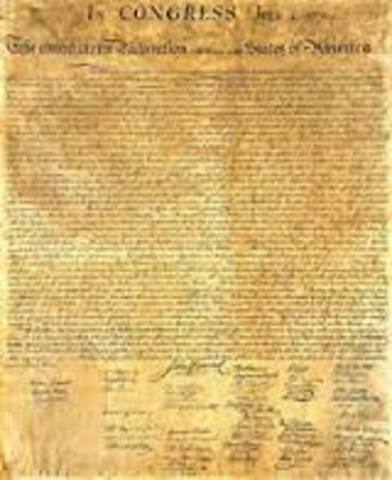 July 4, 1776 - Decleration of Independence