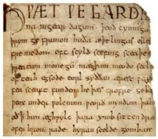 Suspected Beowulf's Writing