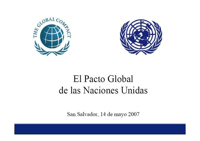 Lanzamiento del Pacto Global (ONU)