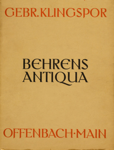 Klingspor presenta la Behrensschrift