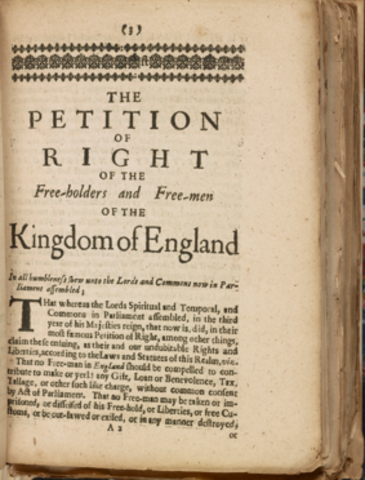 Petition of Right is Passed