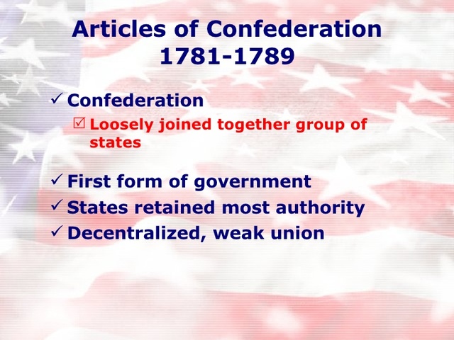 Articles of Confederation: