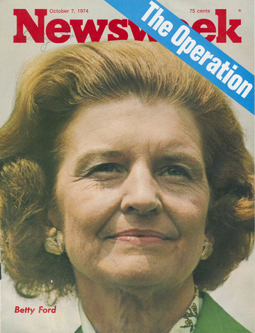 Betty Ford undergoes a Mastectomy on cover of Newsweek