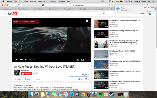 Teaser of the first single from the new album