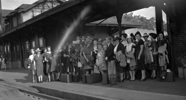 The trekkers are prevented from riding the train any further, so a delegation that includes Arthur Evans is sent to meet with Bennett