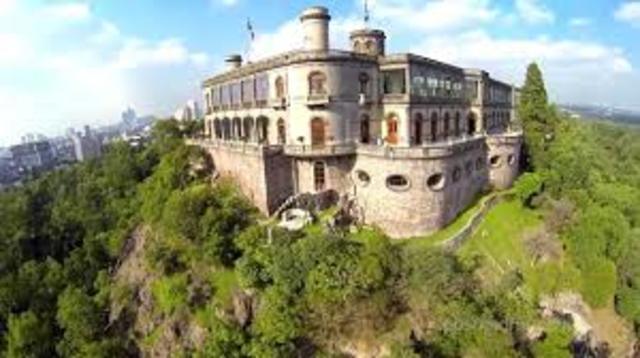 Inauguración del castillo de Chapultepec