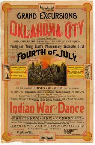 In the 1830s, the Us Goverment created the first Indian territory in the area now called Oklahoma.