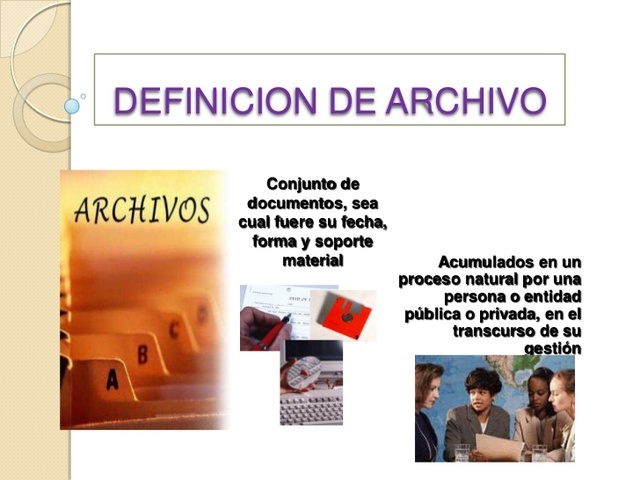 LA HISTORIA DE LOS ARCHIVOS