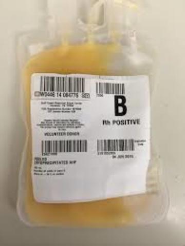 Comenzó a generalizarse el uso del crioprecipitado