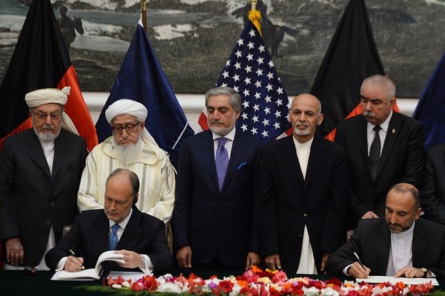 Soviets and Afghanistan Sign a Treaty